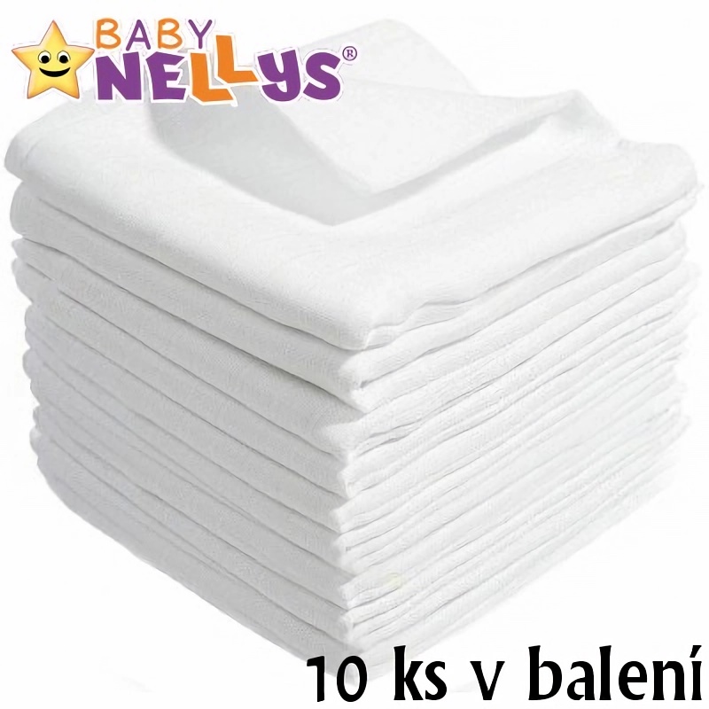 Baby Nellys Kvalitní bavlněné pleny TETRA BASIC 60x80cm