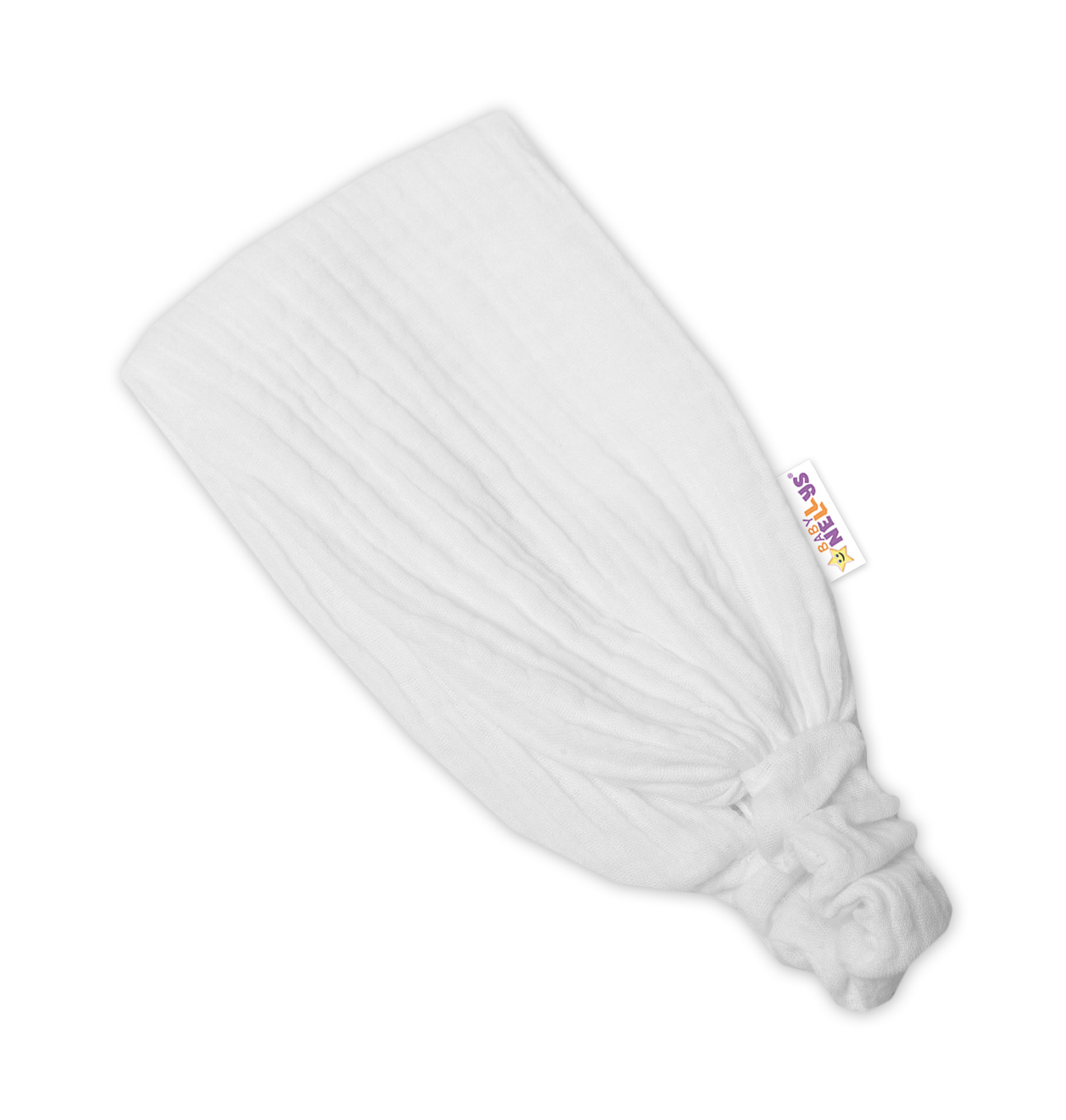 Baby Nellys Lehká mušelínová čelenka Bandana