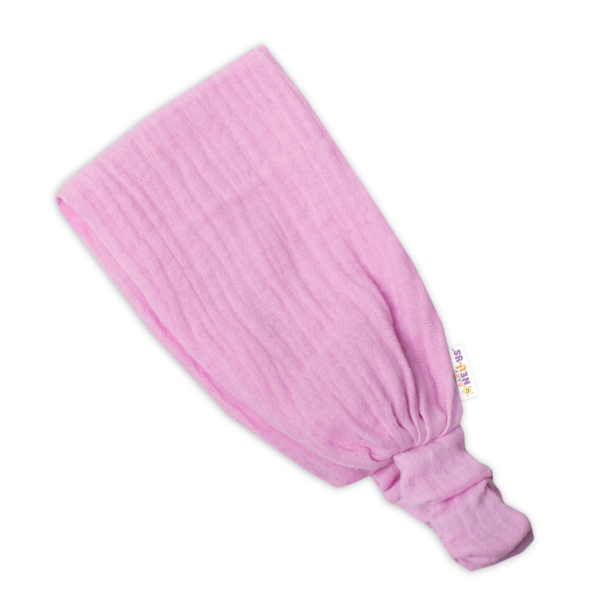 Baby Nellys Lehká mušelínová čelenka Bandana
