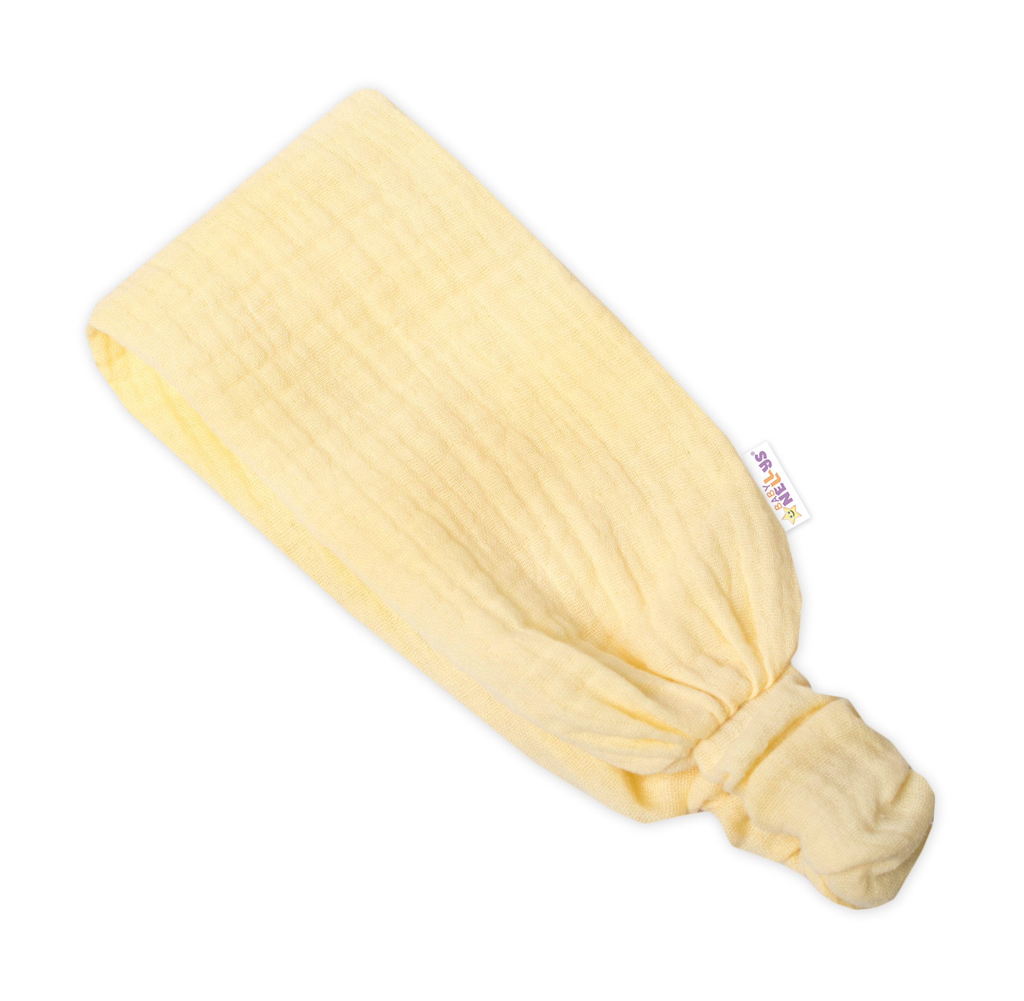 Baby Nellys Lehká mušelínová čelenka Bandana