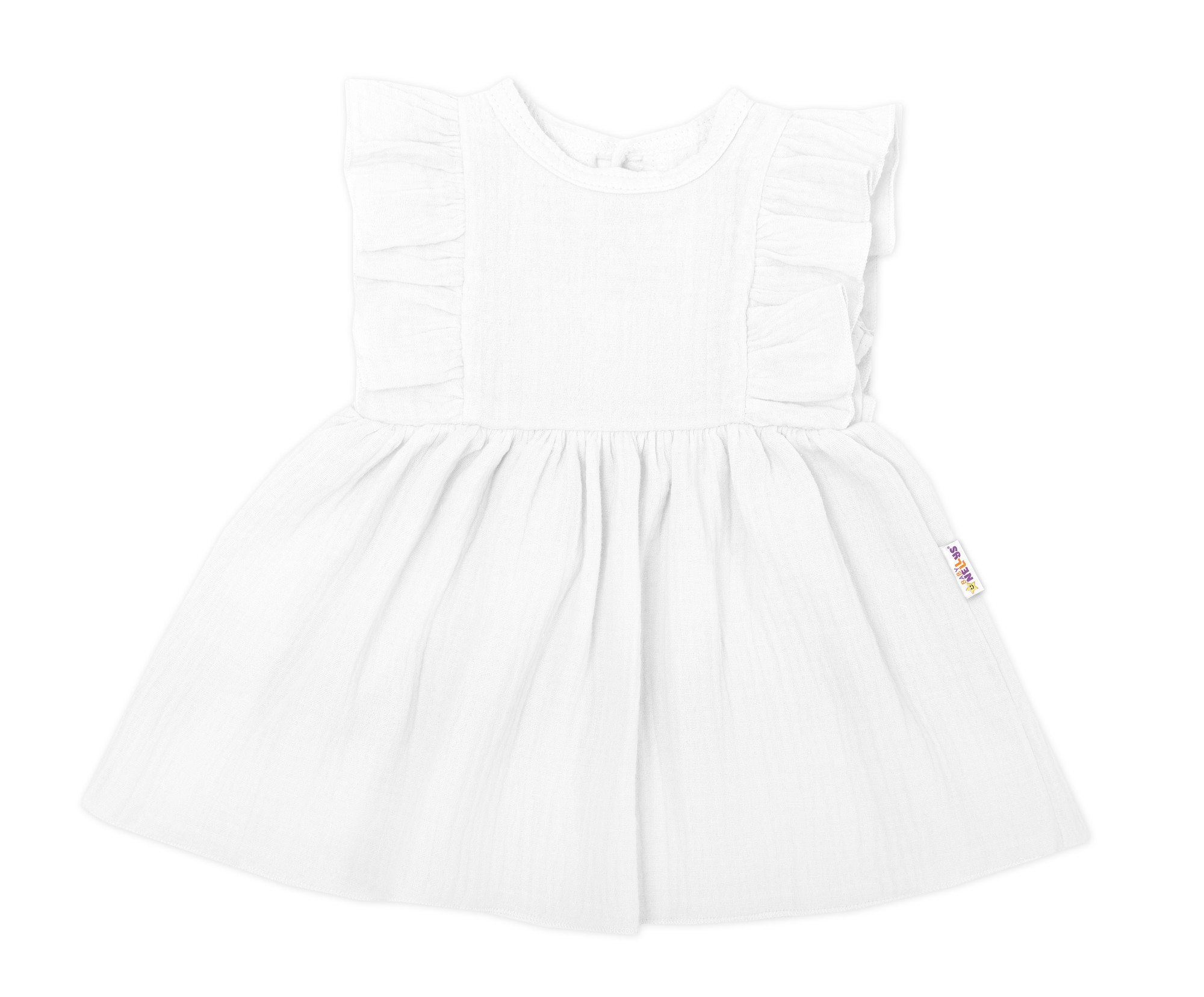 Baby Nellys Lehké mušelínové šatičky pro holčičky