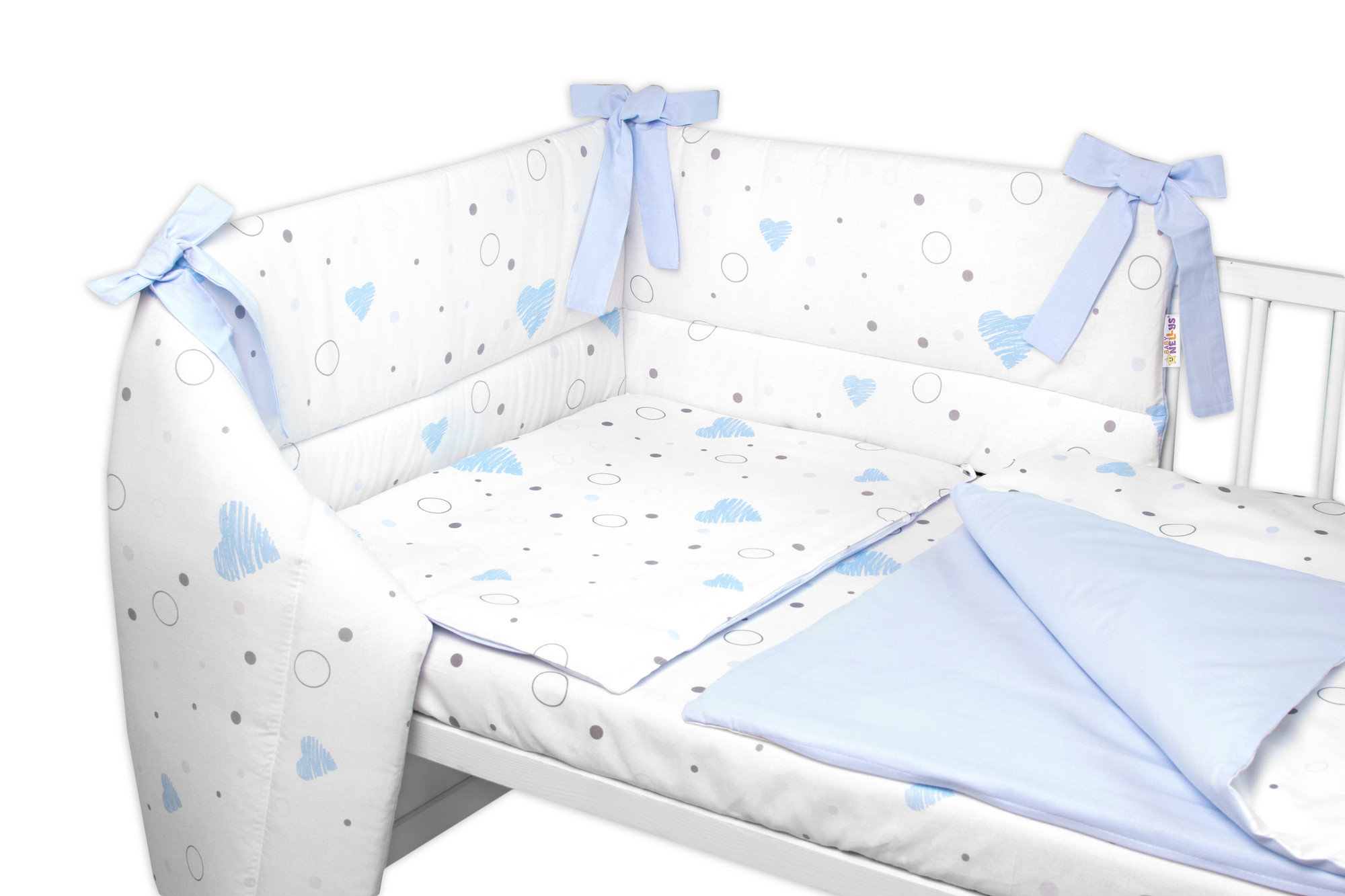 Baby Nellys Mantinel s povlečením 3D bavlněná sada