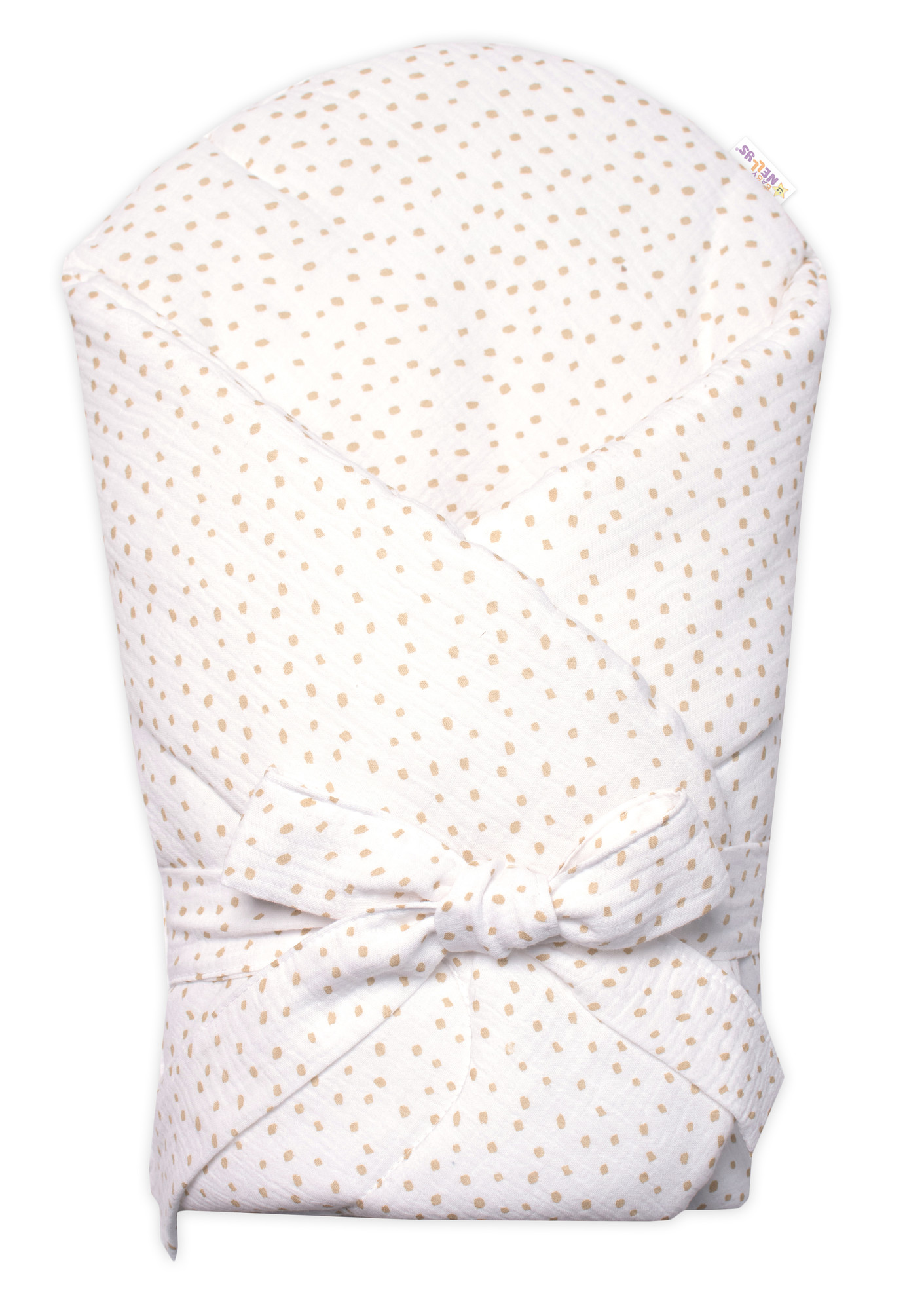 Baby Nellys Mušelinová zavinovačka s výztuží  DOTS