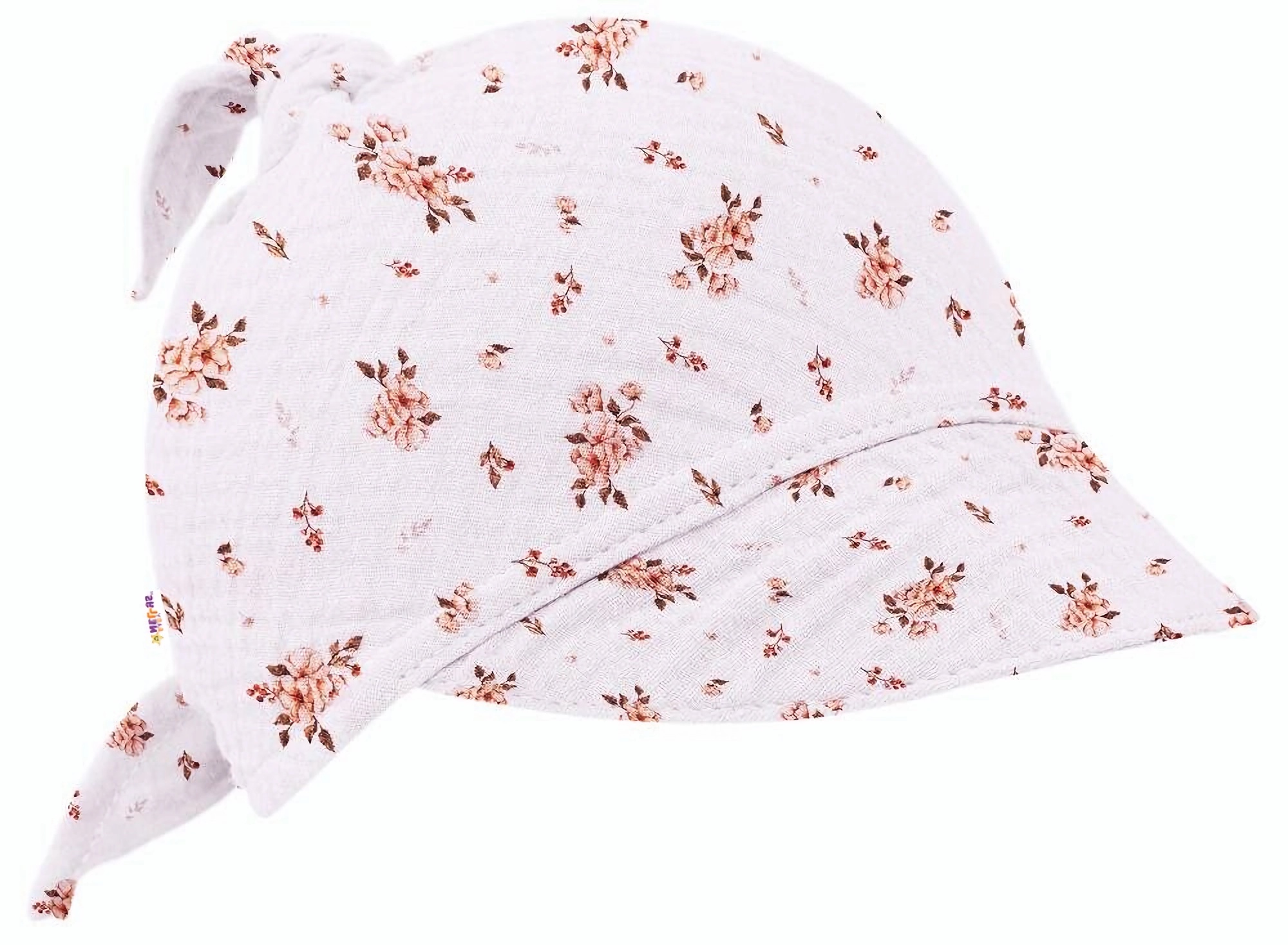 Baby Nellys Mušelínový šátek s kšiltem