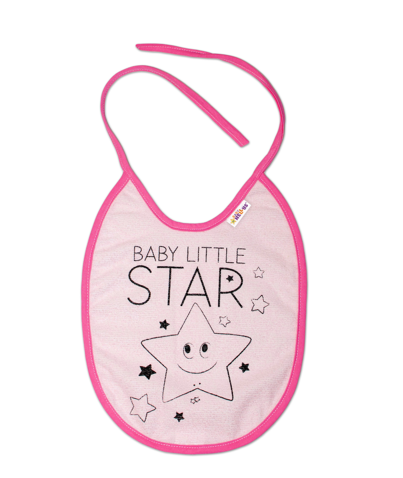 Baby Nellys Nepromokavý bryndáček velký Baby Little Star