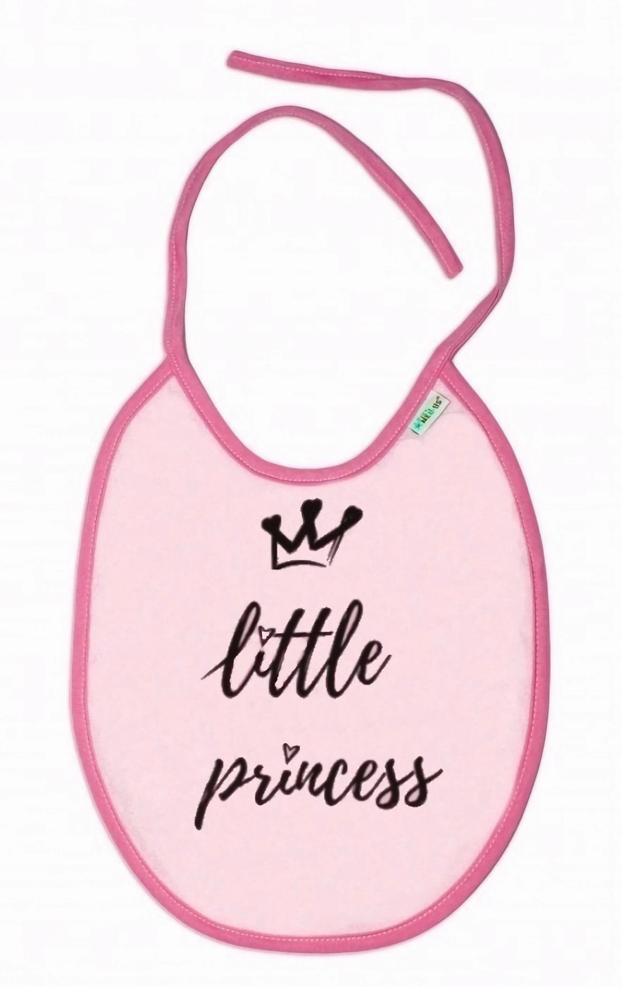 Baby Nellys Nepromokavý bryndáček velký Little princess