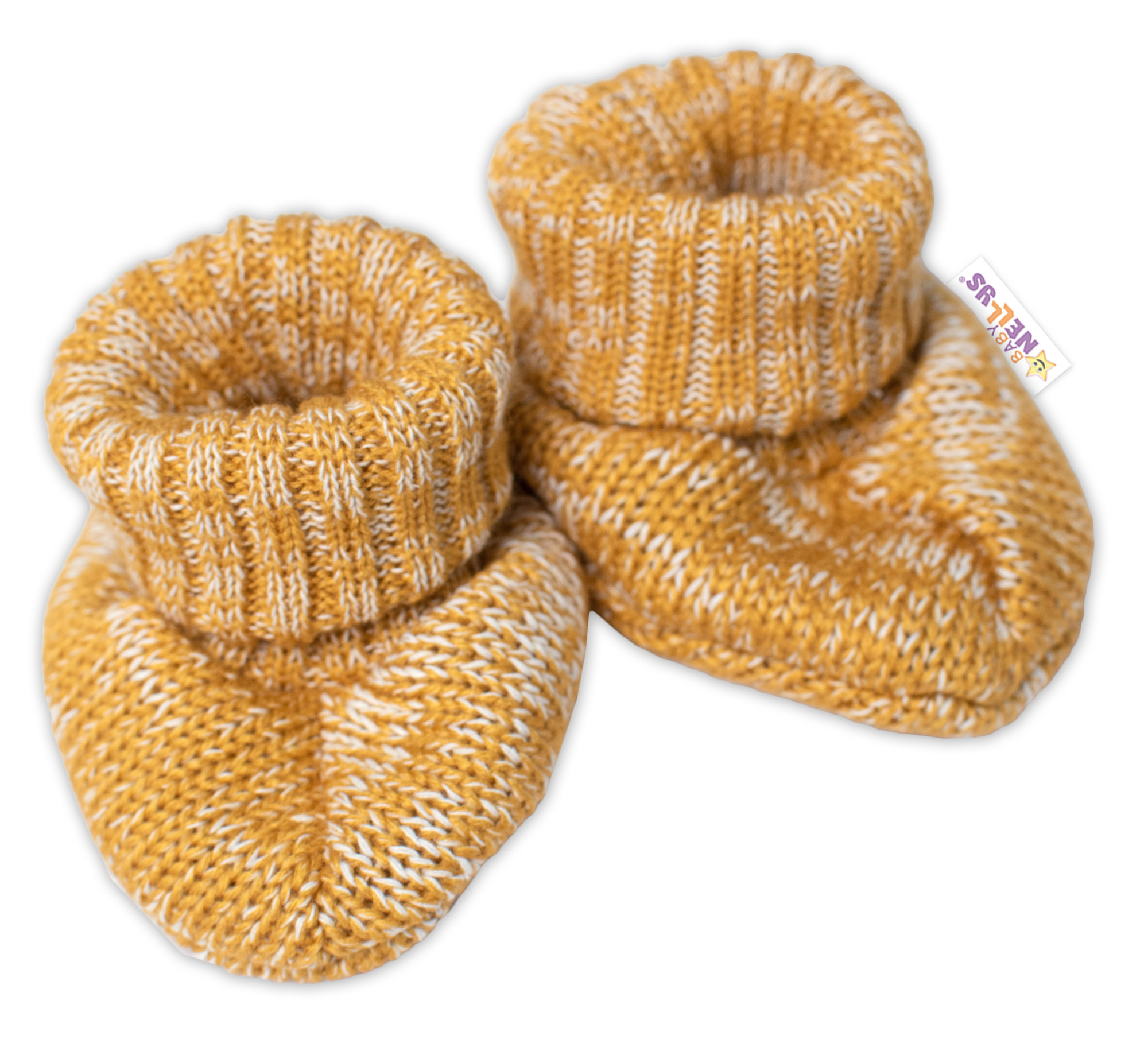 Baby Nellys Pletené botičky/capáčky STAR Hand Made
