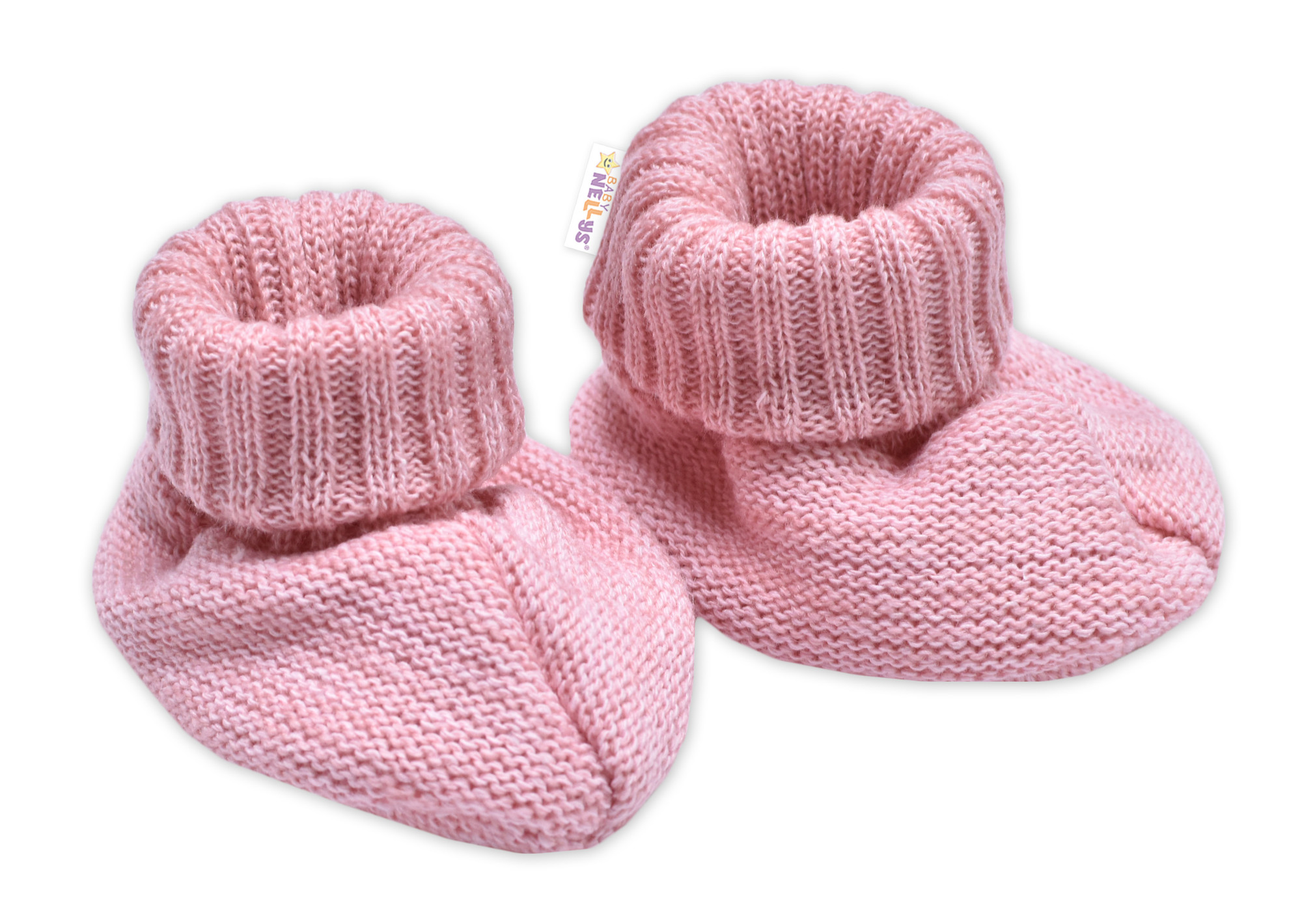 Baby Nellys Pletené botičky/capáčky STAR Hand Made