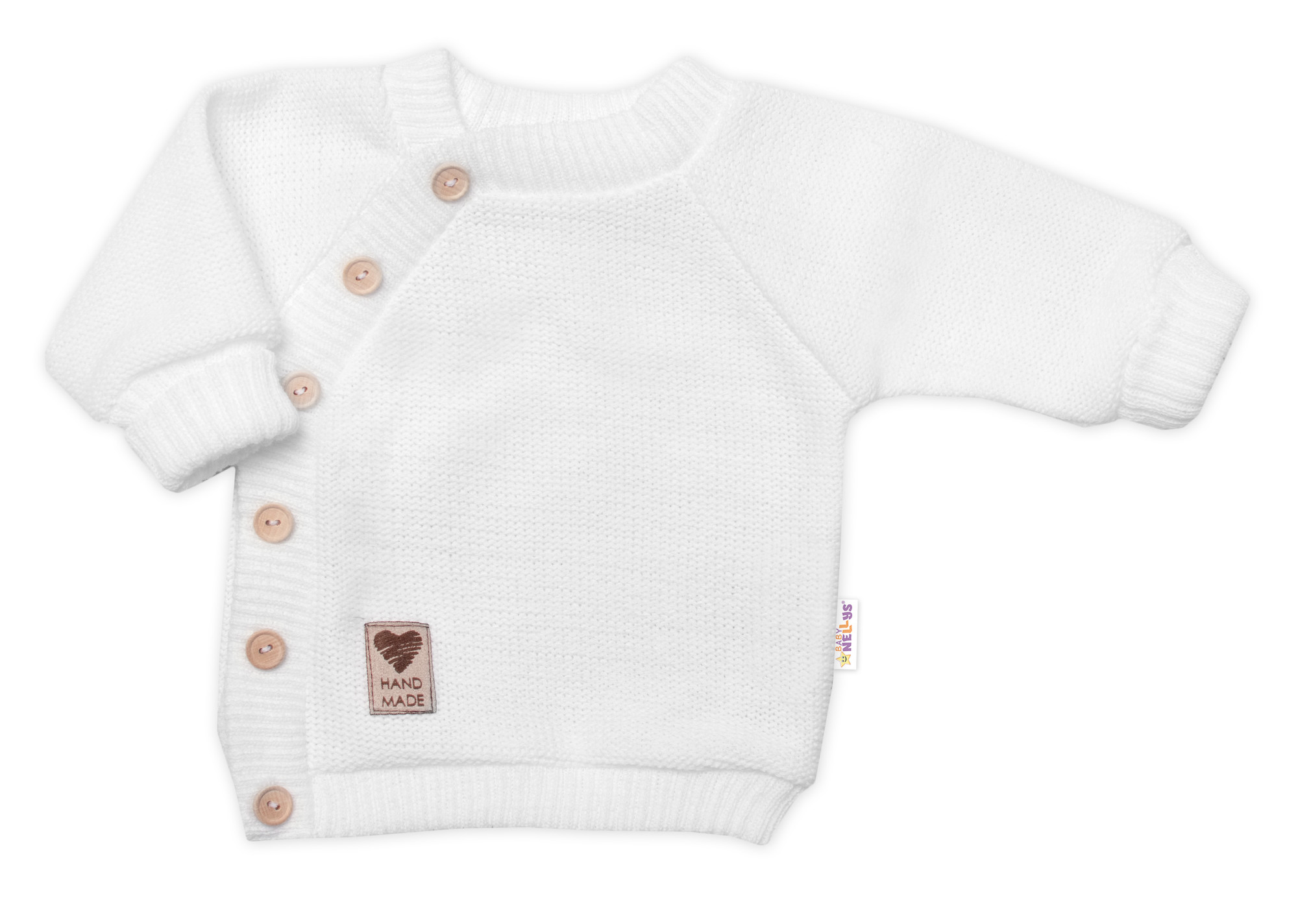 Baby Nellys Pletený svetřík s knoflíčky