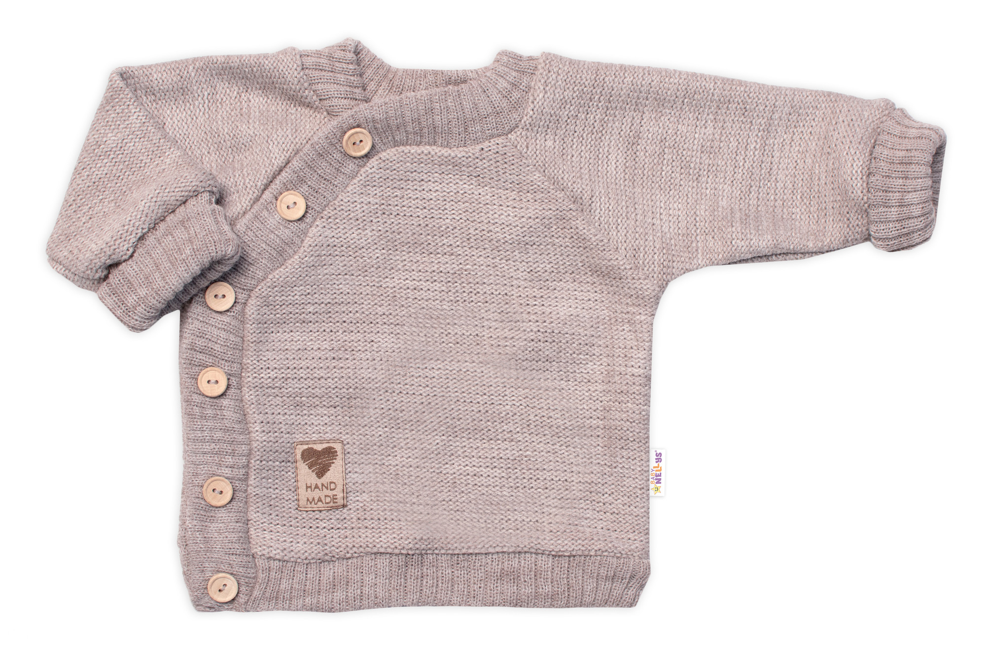 Baby Nellys Pletený svetřík s knoflíčky