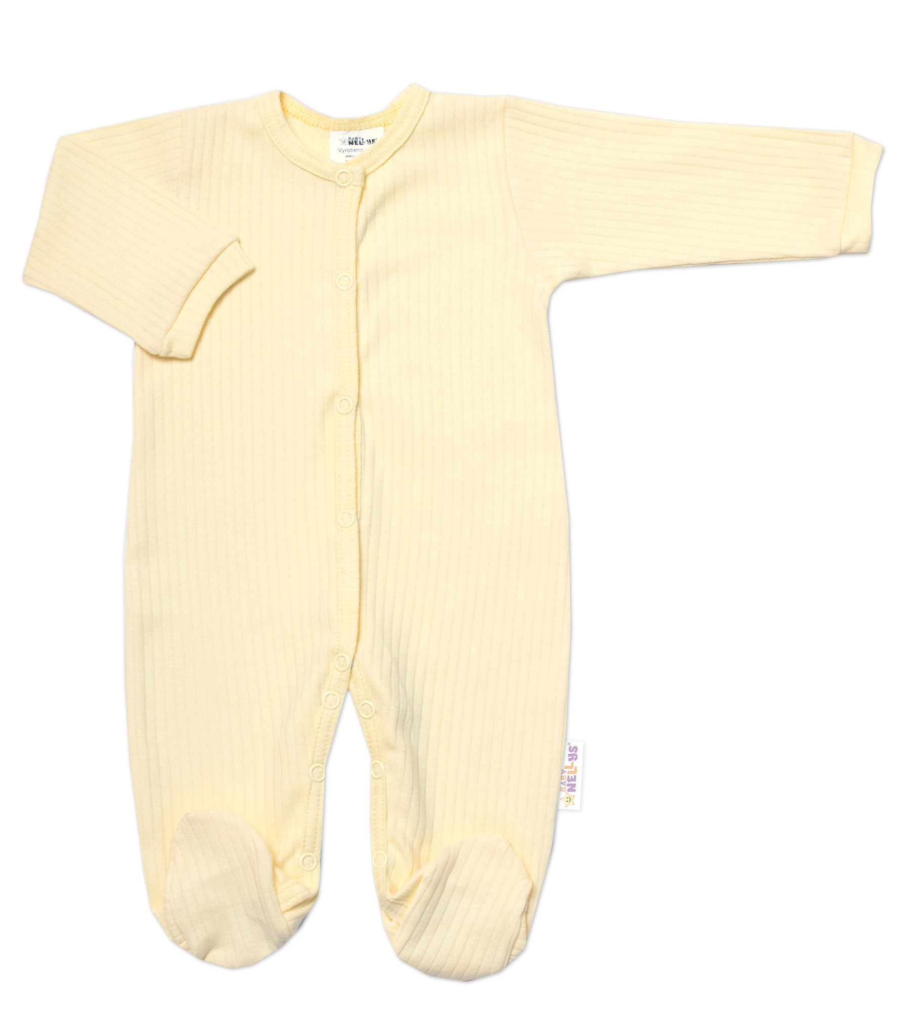 Baby Nellys Praktická 5-dílná žebrovaná soupravička do porodnice BOY
