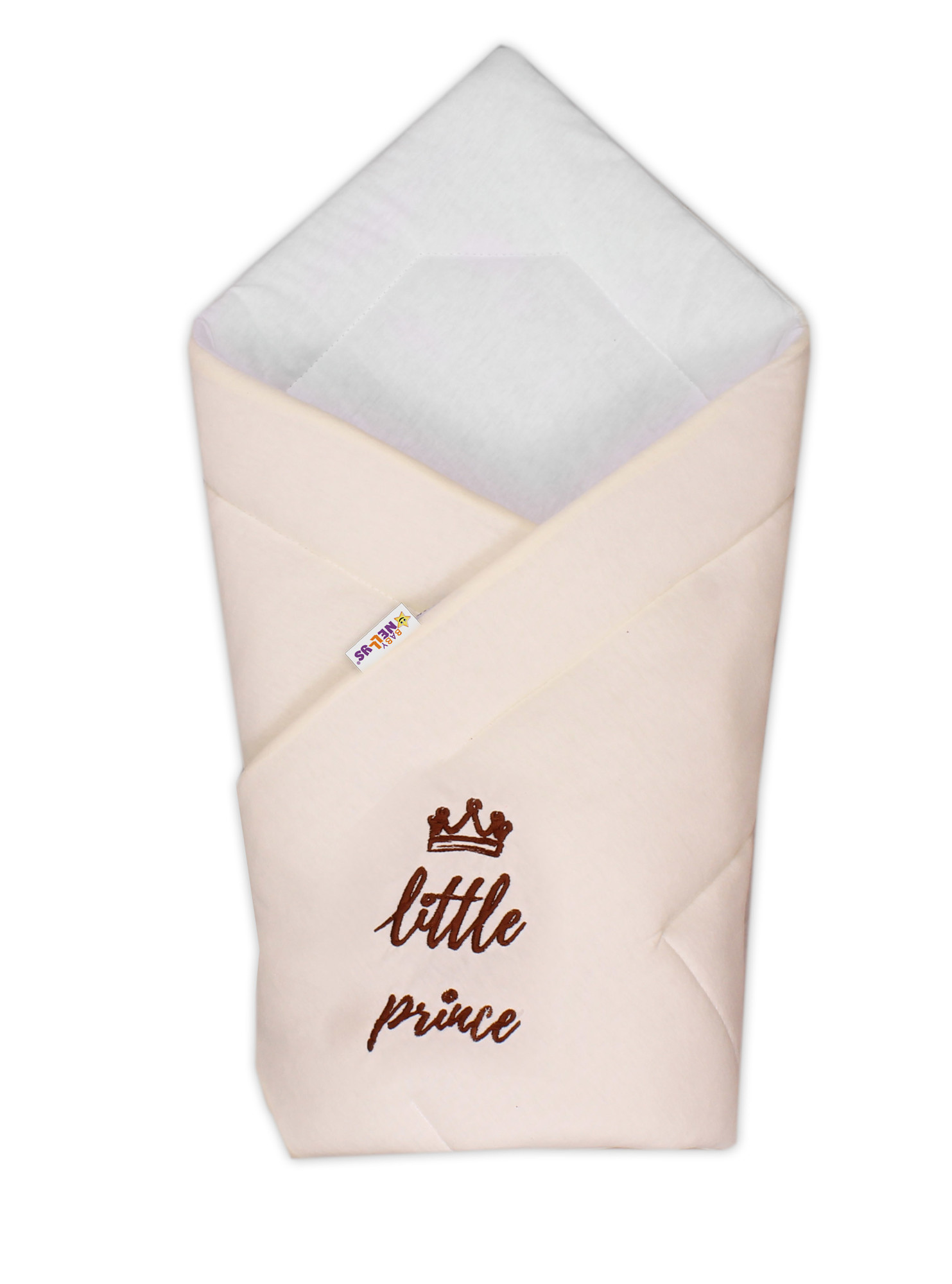 Baby Nellys Rychlozavinovačka Little Prince  - jersey - smetanová Baby Nellys