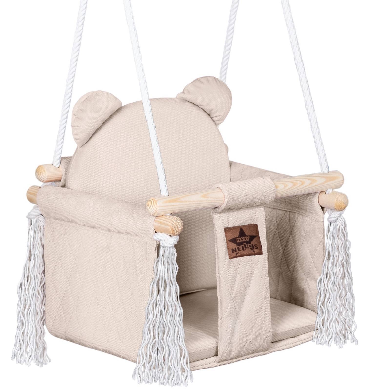 Baby Nellys Stylová houpačka prošívaný Velvet