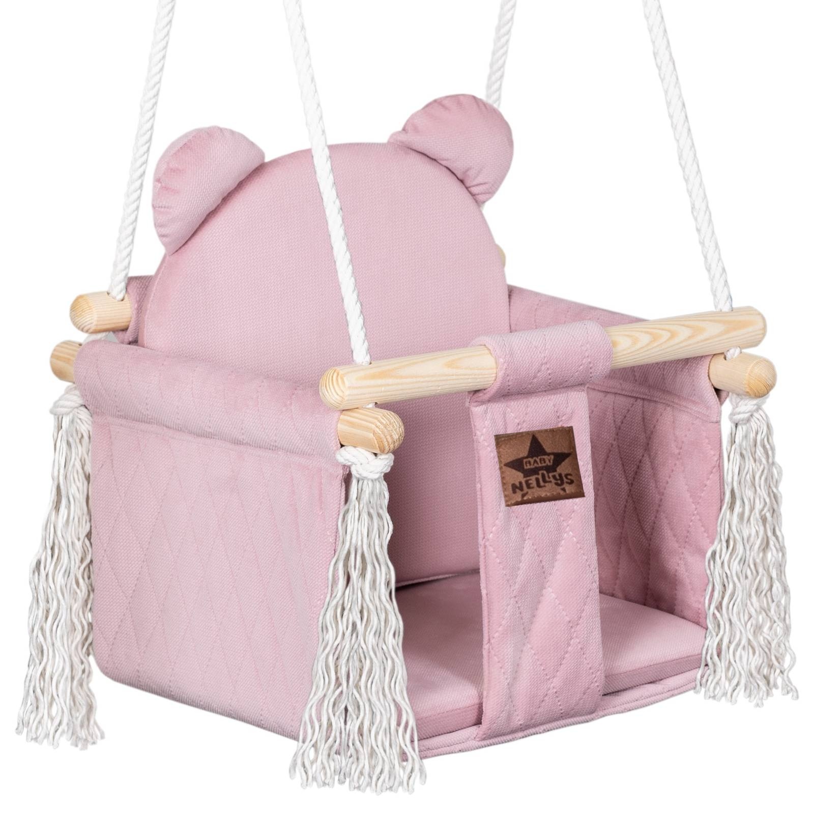 Baby Nellys Stylová houpačka prošívaný Velvet