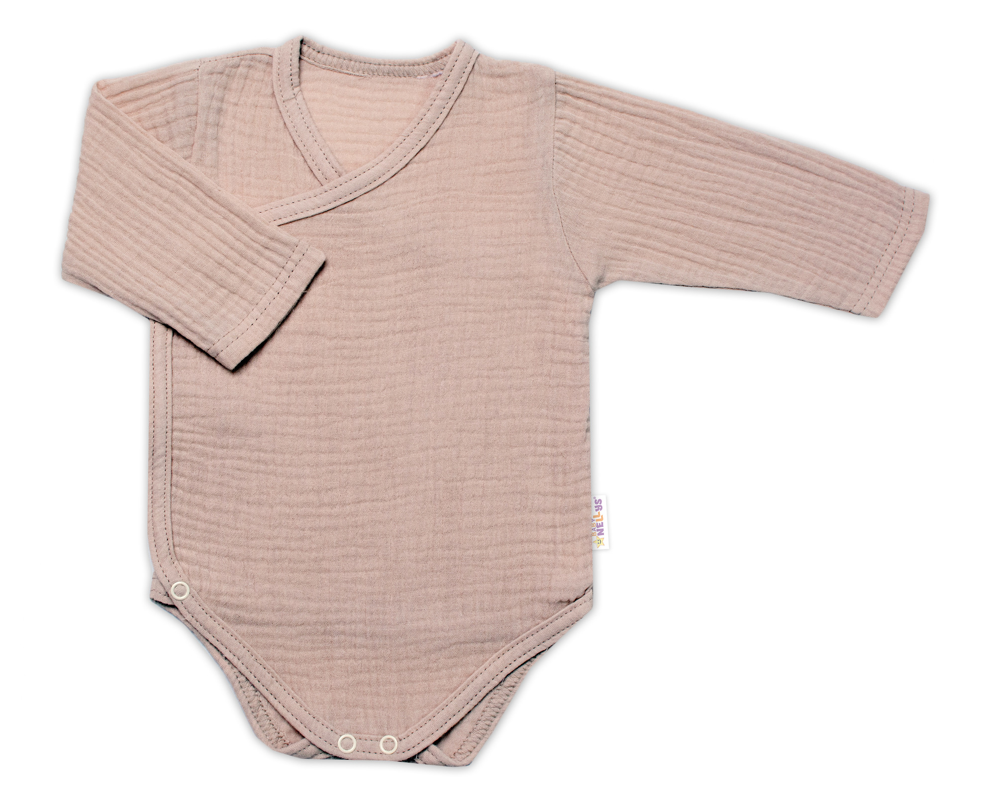 Baby Nellys Zavinovací kojenecké body dl. rukáv