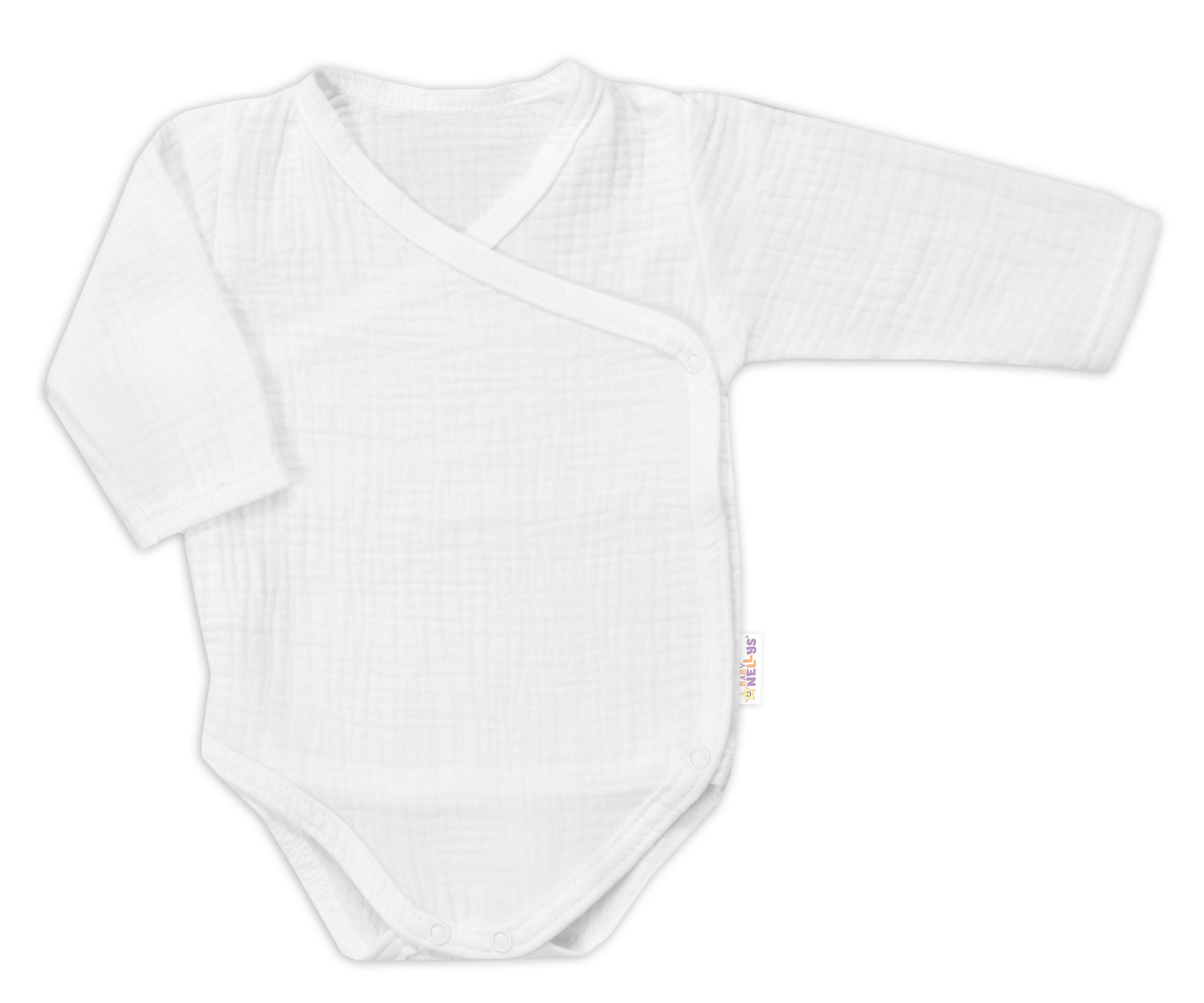 Baby Nellys Zavinovací kojenecké body dl. rukáv