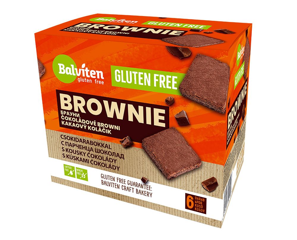 Balviten Brownie Box bezlepkový moučník 222 g Balviten