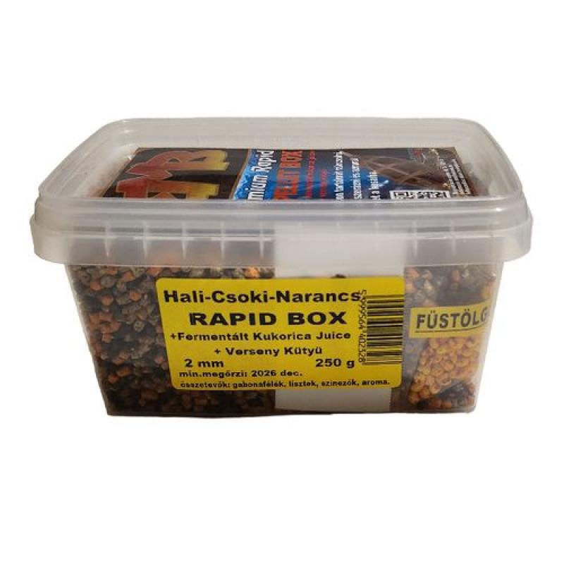 Buki MIX Premium Rapid Pellet Box 2mm / 250g Halibut-čokoláda-pomeranč Buki