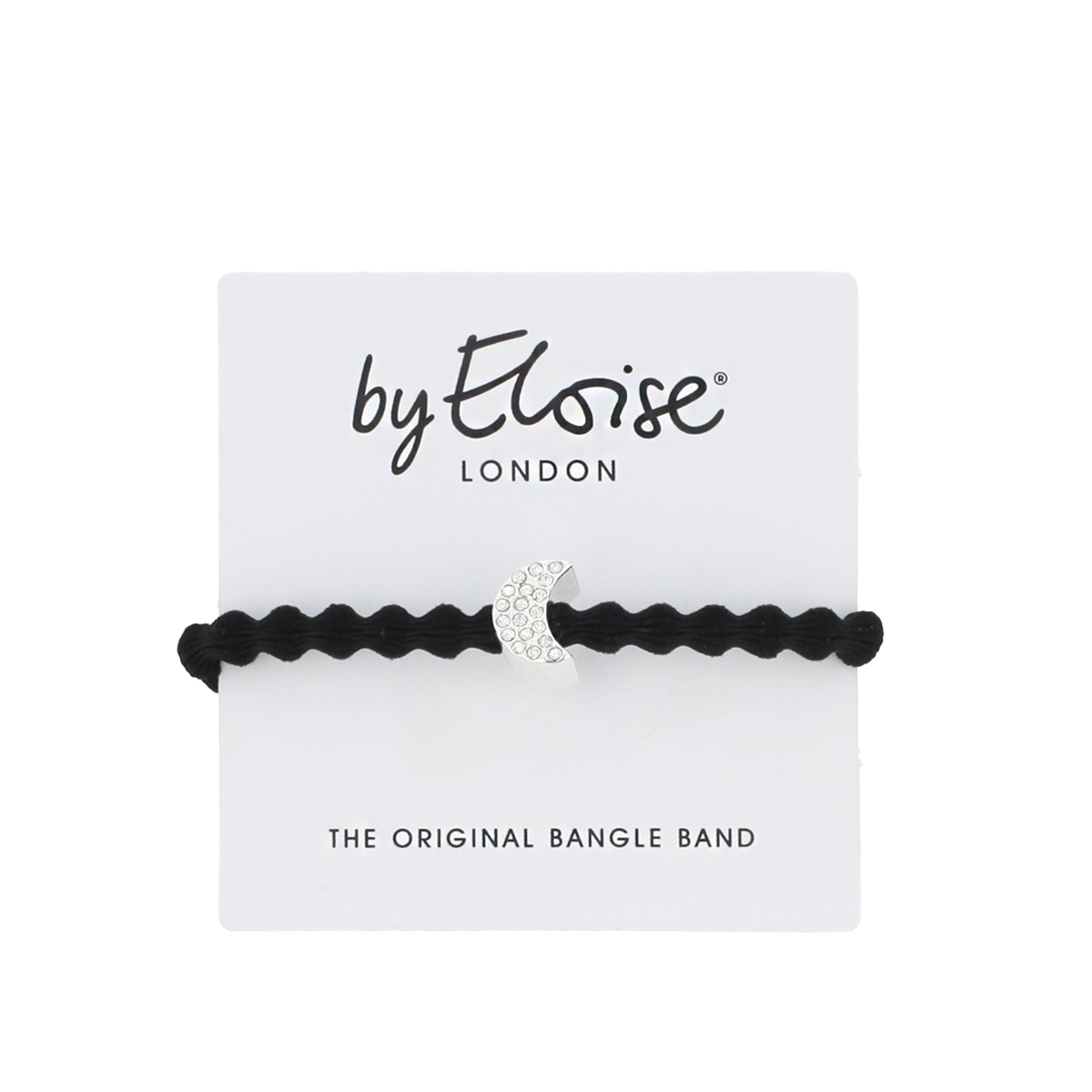 By Eloise London Silver Diamanté Moon Black (černá) By Eloise London