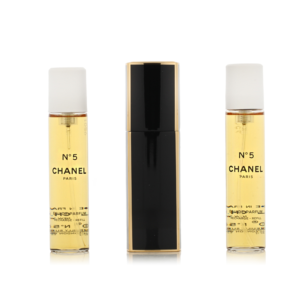 Chanel No 5 EDP plnitelný 20 ml + EDP náplň 2 x 20 ml W CHANEL