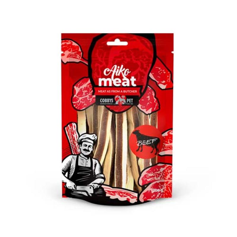 Cobbyspet AIKO Meat Beef Sandwich hovězí maso s treskou 200g Cobbys Pet