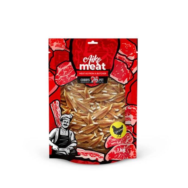 Cobbyspet AIKO Meat buvolí tyčinka s kuřecím masem 1kg Cobbys Pet