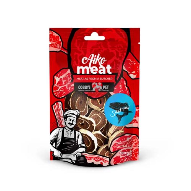 Cobbyspet AIKO Meat sushi z lososa 100g Cobbys Pet