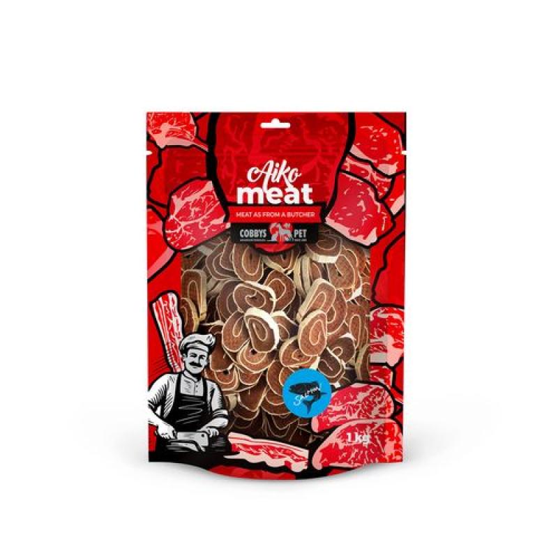 Cobbyspet AIKO Meat sushi z lososa 1kg Cobbys Pet