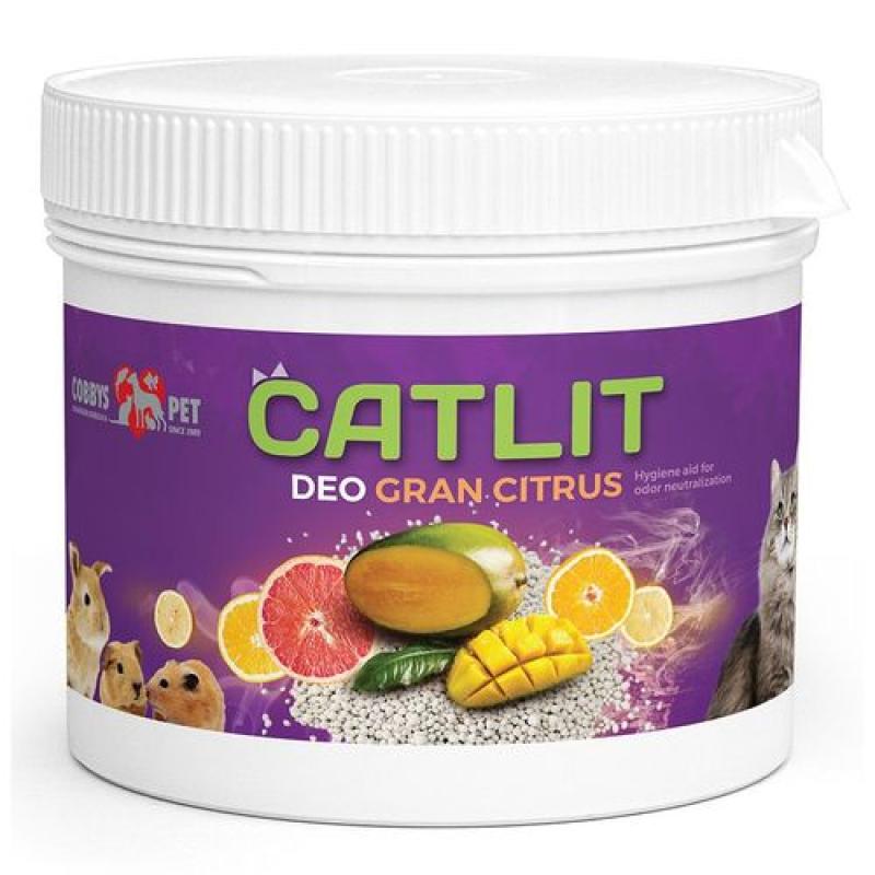 Cobbyspet CATLIT DEO GRAN CITRUS 500g deodorant do podestýlky pro kočky a malé hlodavce Cobbys Pet