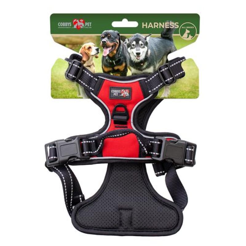 Cobbyspet Postroj červený M 50-65 x 2
