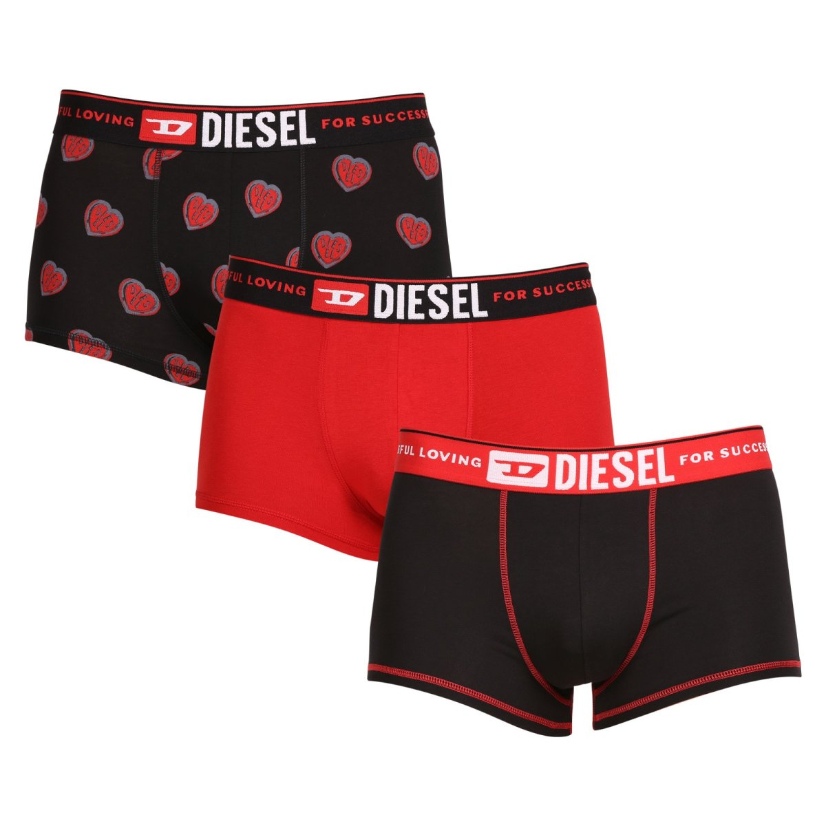 Diesel 3PACK pánské boxerky vícebarevné (00ST3V-0SIAX-E6800) M Diesel