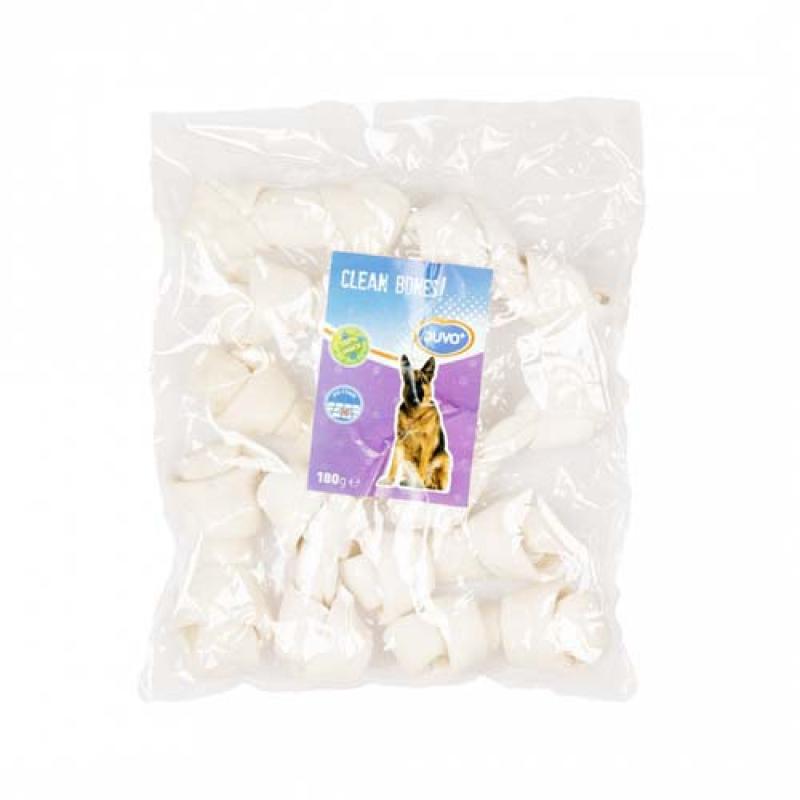 Duvo+ CLEAN BONES! Buvolí kosti bílé 10cm 9ks 180g Duvo+