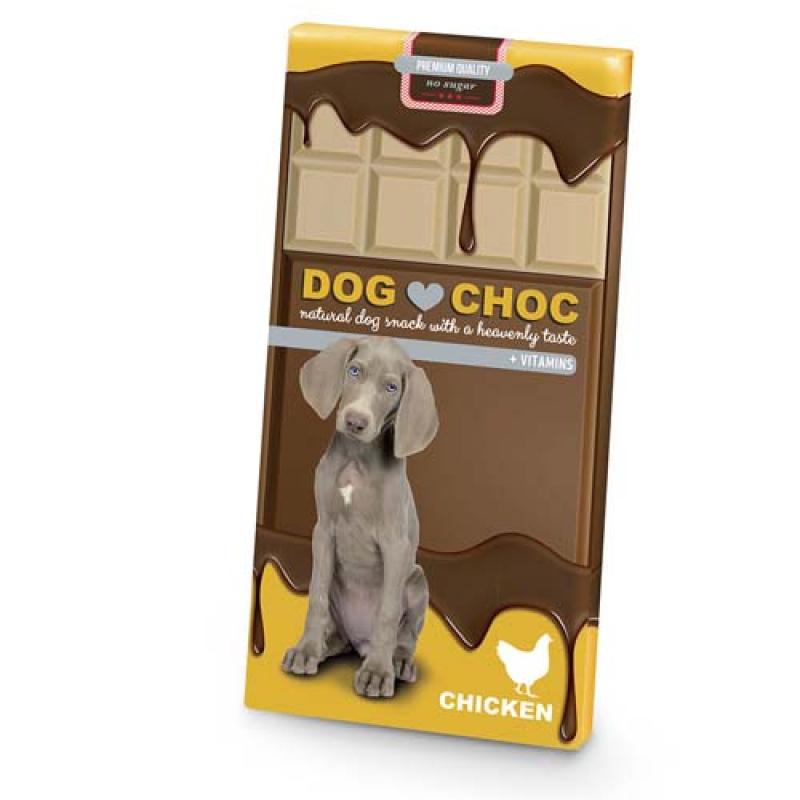 Duvo+ DOG CHOC Chicken 100g čokoláda pro psy bez cukru kuřecí Duvo+