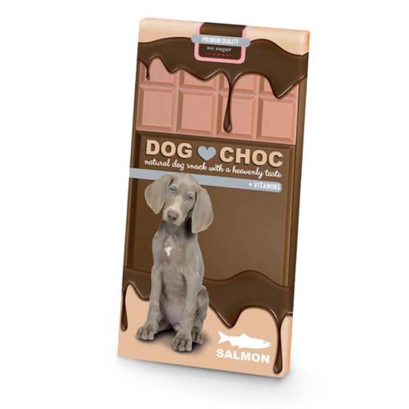 Duvo+ DOG CHOC Salmon 100g čokoláda pro psy bez cukru s lososem Duvo+