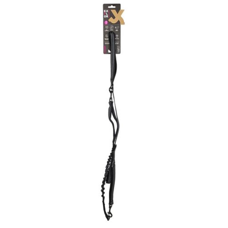 Duvo+ EXPLORER Ultimate 2in1 Odolné a pohodlné vodítko 180cm - 16mm granitově čer Duvo+