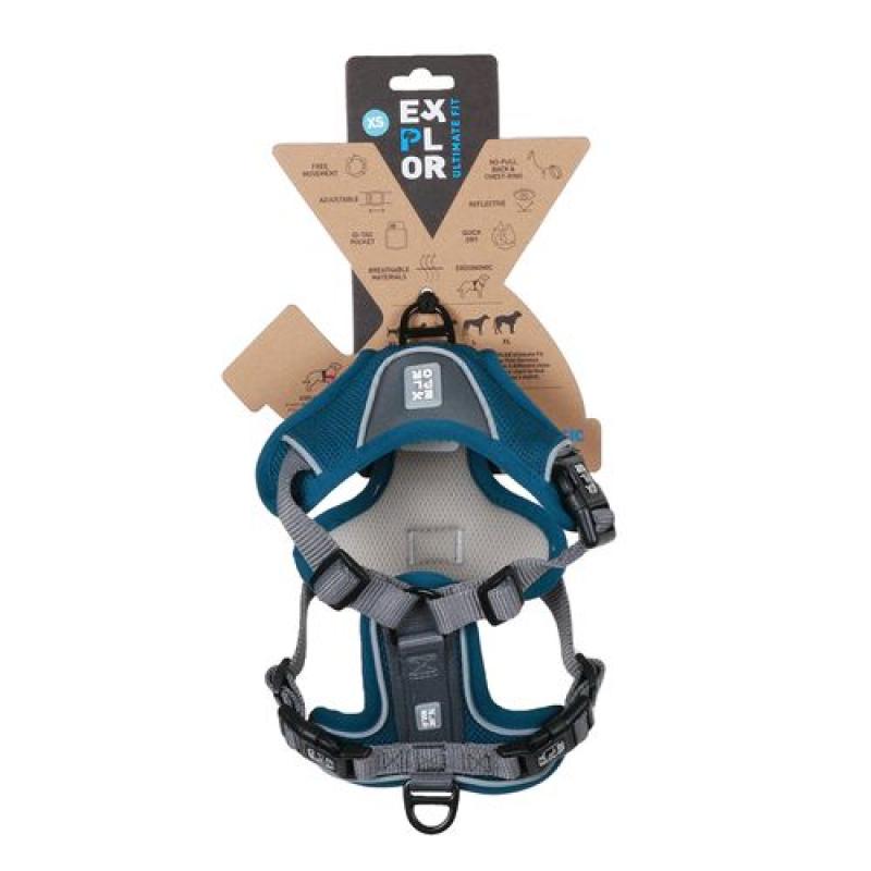Duvo+ EXPLORER Ultimate Odolný a pohodlný postroj s reflexní páskou XS 20-40cm - 3 Duvo+