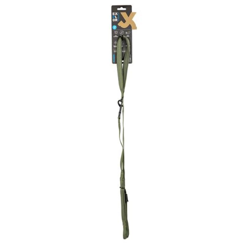 Duvo+ EXPLORER Ultimate vycházkové vodítko 130cm - 16mm zelené Duvo+