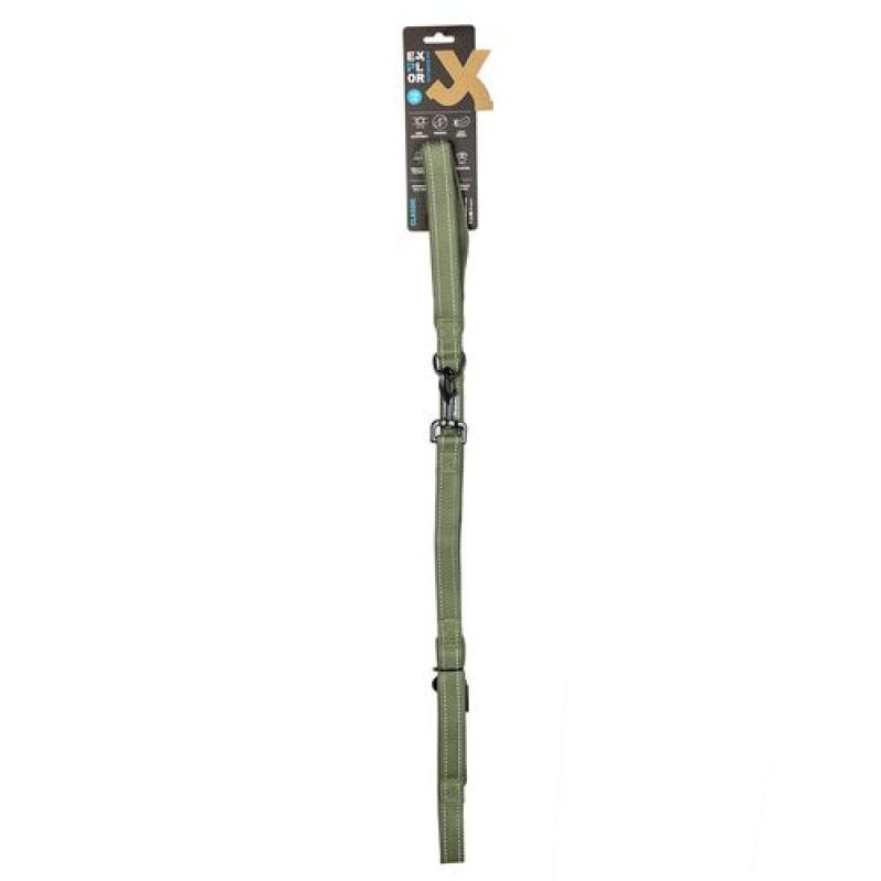 Duvo+ EXPLORER Ultimate vycházkové vodítko 130cm - 25mm zelené Duvo+