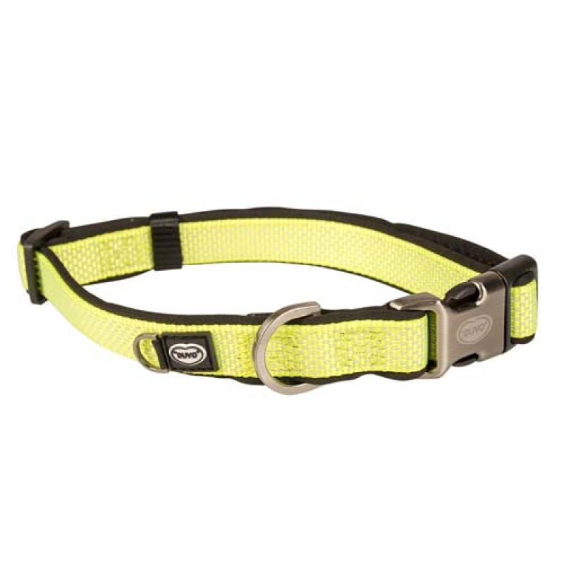 Duvo+ Explor Obojek nylon neonově žlutý 20-35cm/15mm Duvo+