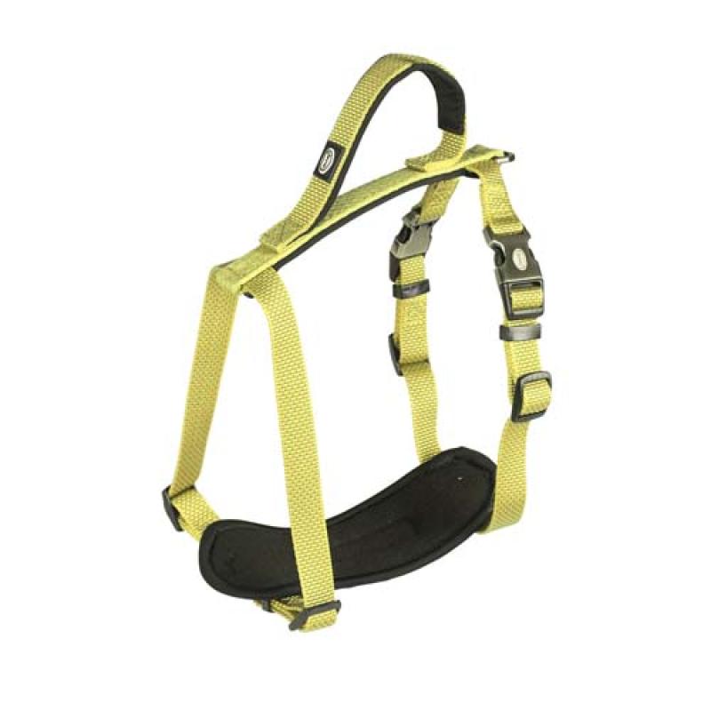 Duvo+ Explor Postroj nylon neonově žlutý 65-80cm/25mm Duvo+
