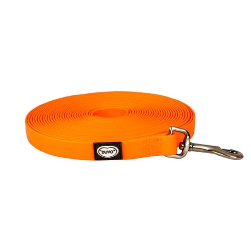 Duvo+ Explor Stopovací vodítko z PVC neonově oranžový popruh 10m/20mm Duvo+