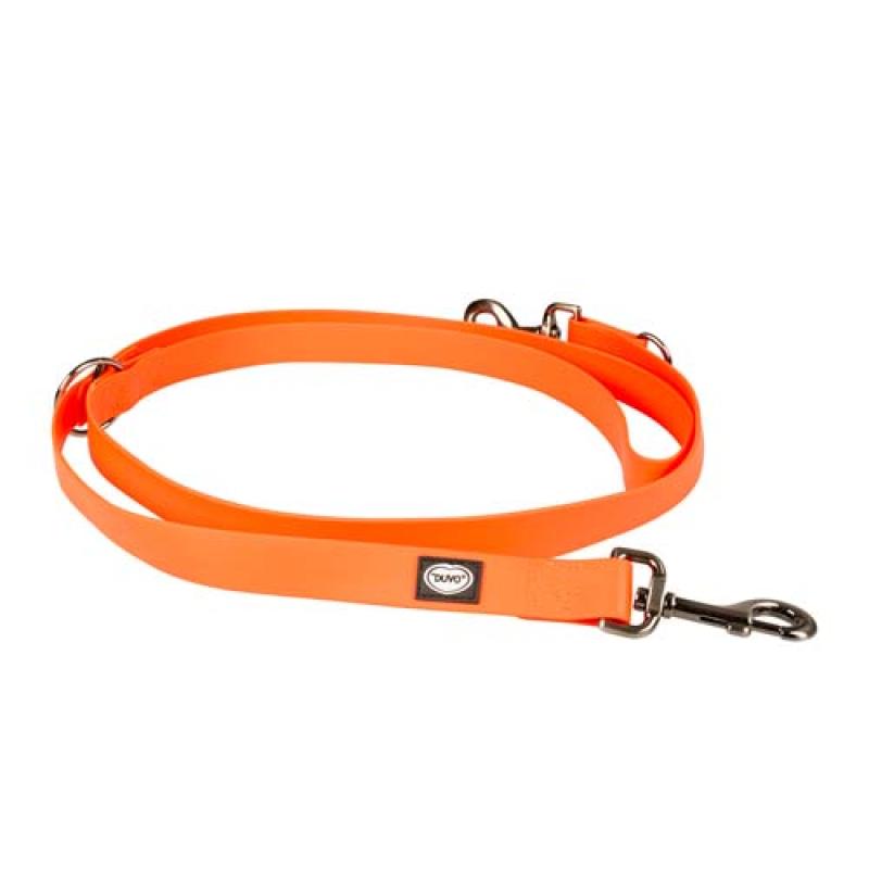 Duvo+ Explor Tréninkové vodítko z PVC 200cm/25mm neónovo oranžové Duvo+