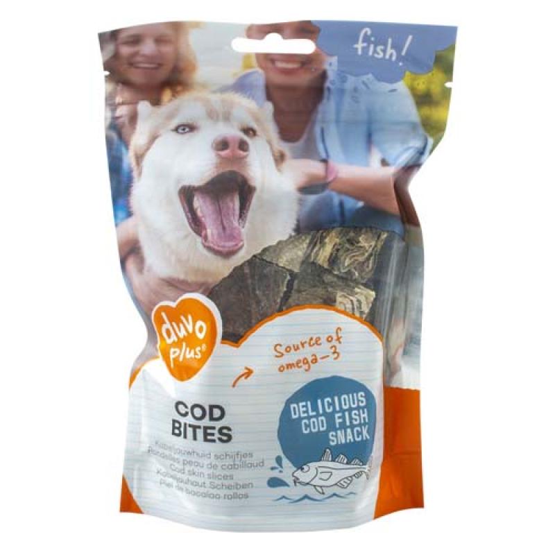 Duvo+ FISH! Sušené kousky z tresky 80g Duvo+