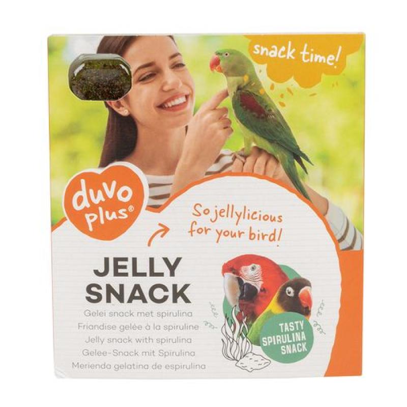 Duvo+ Jelly snack pro papoušky 5g x 12ks želé pochoutky se spirulinou Duvo+