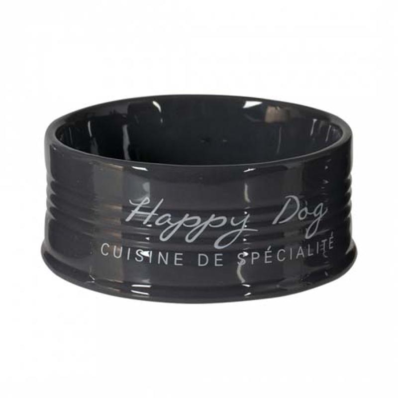 Duvo+ Keramická miska pro psy HAPPY DOG - antracit 14