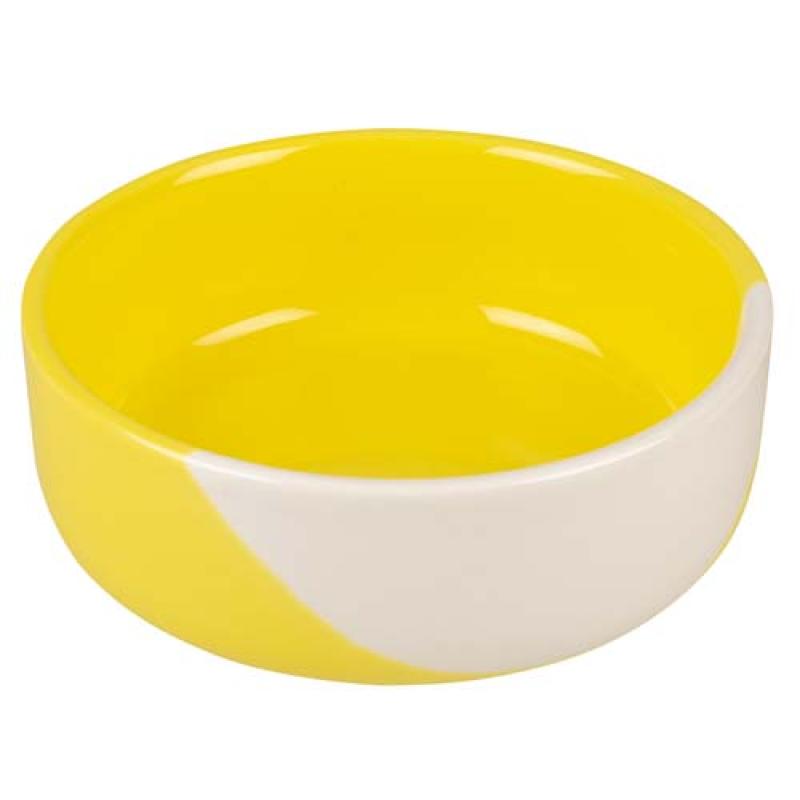 Duvo+ Keramická miska žluto-bílá 600ml/14