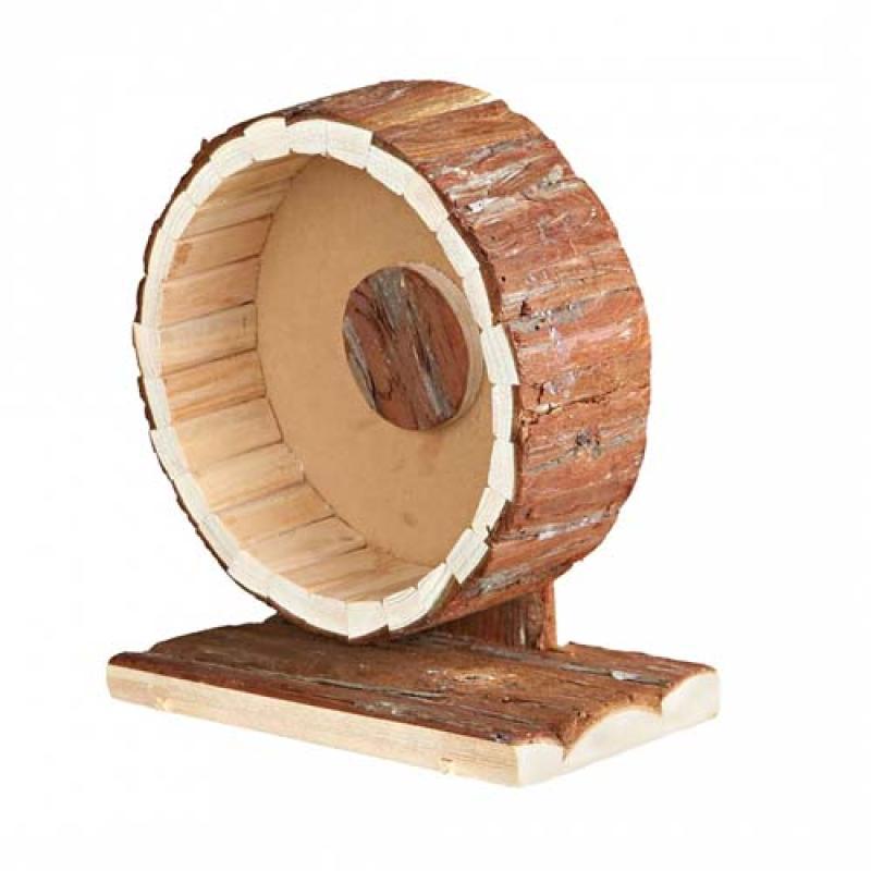 Duvo+ Kolotoč dřevěný pro myši a křečky 20x12x22