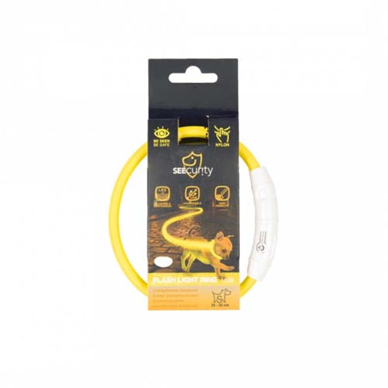 Duvo+ LED svítící obojek s USB nabíjením 35cm Duvo+