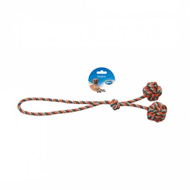 Duvo+ Lano s 2 uzly - ve tvaru míče 43cm Duvo+