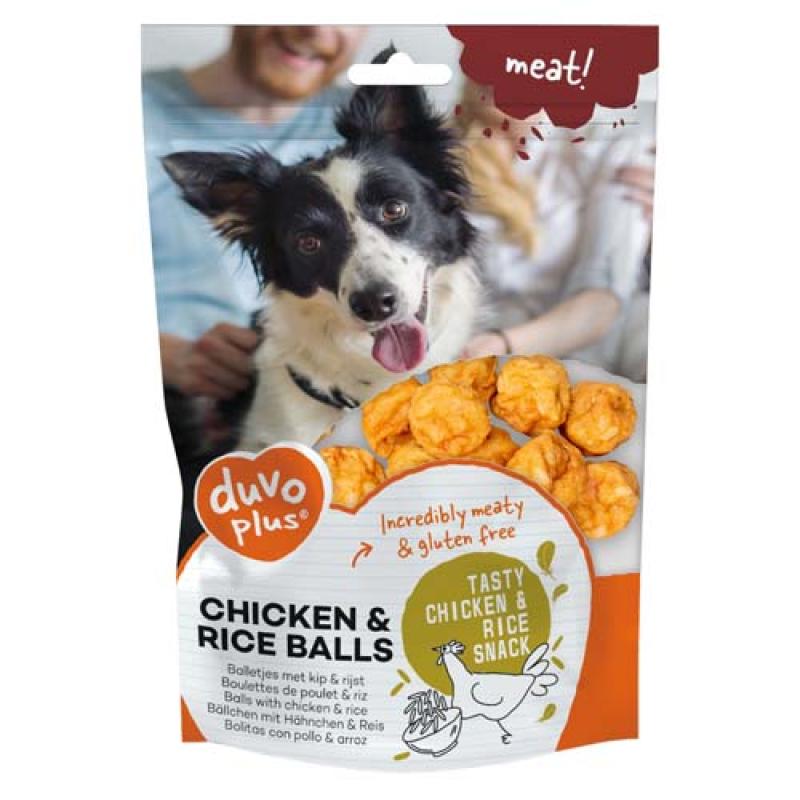 Duvo+ Meat! žvýkací kuličky s kuřecím masem a rýží   180g Duvo+